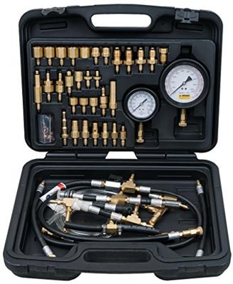 KS Tools 150.2325 master brandstofinjectiesysteem-druktestapparaat-set voor benzinemotoren, 42-delig KS Tools 150.2325 master brandstofinjectiesysteem-druktestapparaat-set voor benzinemotoren, 42-delig