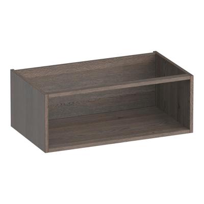 Brauer Flourish - Bijkast - 80 cm - met 1 Opbergvak - Lamellen Eiken Zwart