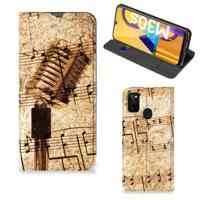 Samsung Galaxy M30s | M21 Stand Case Bladmuziek - thumbnail