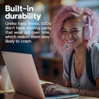 Crucial ct1000bx500ssd1 mx500 internal ssd, 1tb, 2.5", sata3 6gbps, w/ adapter - thumbnail