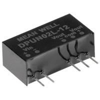 MEAN WELL DPUN02L-15 DC/DC-converter +15 V/DC, -15 V/DC 67 mA 2 W Aantal uitgangen: 2 x Inhoud 1 stuk(s) - thumbnail