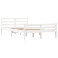 Bedframe massief hout wit 140x200 cm - thumbnail