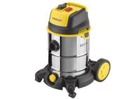 Stofzuiger STANLEY SXVC30XTDE Zwart, Roestvrijstaal, Geel 1600 W - thumbnail