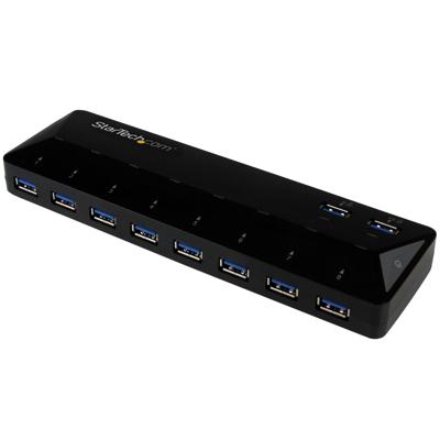 USB-HUB Startech ST103008U2C USB 3.0 x 10 Zwart