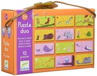 Puzzel duo Mama en Baby DJECO multi-gekleurd - thumbnail