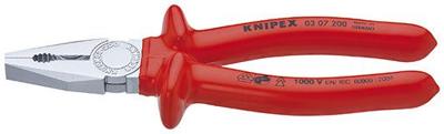 Knipex kombitang verchroomd dompelisolatie, vde-getest 200 mm - 0307200