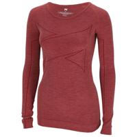 Xtreme Thermoshirt Dames Merino Wol Red Melange-L - thumbnail