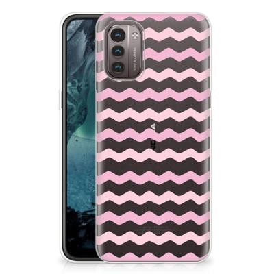Nokia G21 | G11 | TPU bumper | Waves Roze