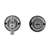 Hdd Pro WC Garnituur Rond Retro 43 Mm Classic Petra Old Silver - thumbnail