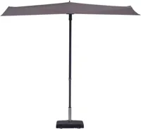 Stokparasol Sun wave 300 cm Polyester taupe zonwering Madison - Madison - thumbnail