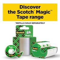 Scotch Magic Tape plakband ft 19 mm x 33 m, pak van 4 rollen - thumbnail