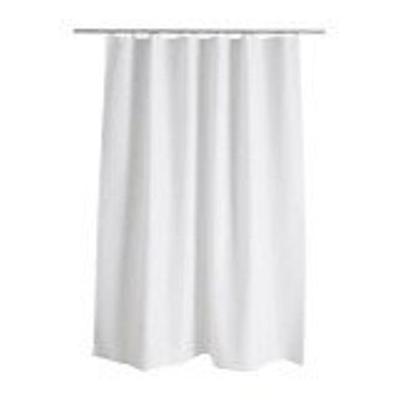 Nemo Douchegordijn PEVA zachte kunststof 03 mm dik 900 x 1800 mm wit ondoorzichtig 6 ringgaten zonder ringen zonder stang 315020001