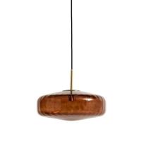 Light & Living Hanglamp 'Pleat' Glas, 40cm, kleur Bruin - thumbnail