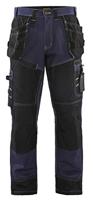 Blåkläder Werkbroek X1500 15001370 | Marineblauw/Zwart | Maat C46 - 7330509421956 - thumbnail