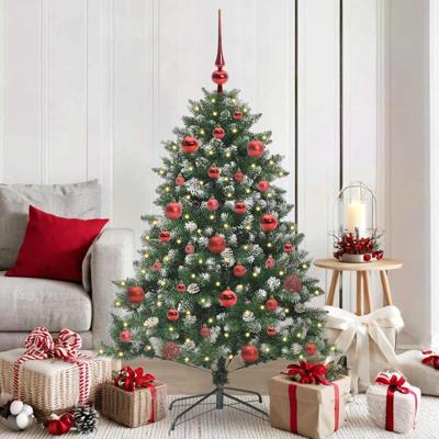 VidaXL Kunstkerstboom met 150 led groen 150 cm pvc en plastic en staal