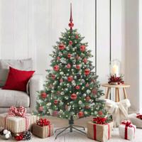VidaXL Kunstkerstboom met 150 led groen 150 cm pvc en plastic en staal - thumbnail