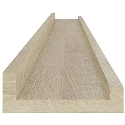 Wandschappen 4 st 100x9x3 cm sonoma eikenkleurig