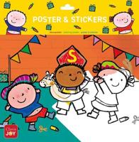 Kleurposter Karel en Kaatje spelen sinterklaas - thumbnail