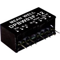 MEAN WELL DPBW03G-12 DC/DC-convertermodule 125 mA 3 W Aantal uitgangen: 2 x Inhoud 1 stuk(s) - thumbnail