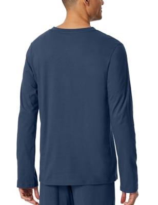 Schiesser Pyjamashirt lange mouw royal blue