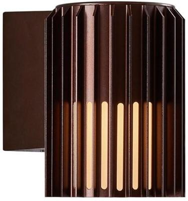 Enzo Nordlux wandlamp aludra rond e27 bruin ip54 - 4800942 Enzo Nordlux wandlamp aludra rond e27 bruin ip54 - 4800942