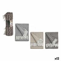 Bankhoes Gift Decor Bruin Grijs Natuurlijk 11 x 33 x 11 cm 160 x 130 cm 130 x 0,02 x 160 cm Oor (van tarwe) (12 Stuks) - thumbnail