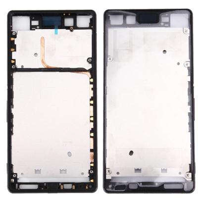 Voorzijde huisvesting LCD Frame Bezel voor Sony Xperia Z3 + / Z4 (zwart)