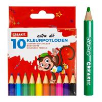 Kleurpotloden kort-dik 10/ CREAKIT - thumbnail