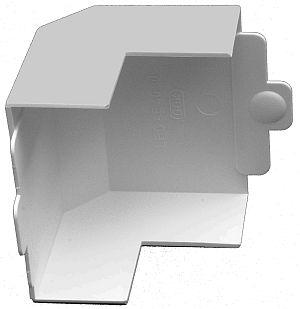 Canalit buitenhoek 90x60mm wit 951607