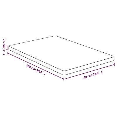 Tafelblad 60x100x2,5 cm bamboe - thumbnail