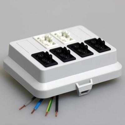 ATTEMA 6065 DEKSEL AK2 GS met 4 GST18® aansluitingen zwart 2 aansluitingen GST18 wit