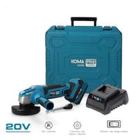 Enzo Koma tools accu haakse slijpmachine | 4.0Ah | 20V | 115mm | Incl. 1x accu en koffer - 6490160 - thumbnail