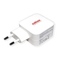 ROLINE USB-oplader met Eurostekker, 2-poorts (Type-A QC3.0, Type-C PD), 38W - thumbnail
