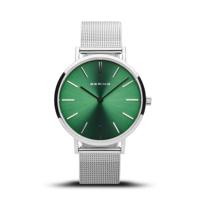 Bering 14134-008 Green 34mm Silver Mesh - thumbnail