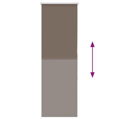 Rolgordijn verduisterend koffie 45x175 cm stofbreedte 40,7 cm