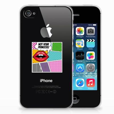Apple iPhone 4 | 4s Silicone Back Cover Popart Princess Apple iPhone 4 | 4s Silicone Back Cover Popart Princess