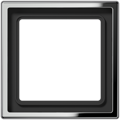 Jung LS990 afdekraam 1-voudig glanzend chroom