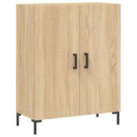 Dressoir 69,5x34x90 cm bewerkt hout sonoma eikenkleurig - thumbnail