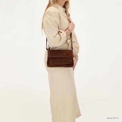 Hide & stitches brazos schoudertas-Dark Brown