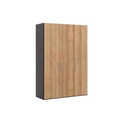 Goossens Kledingkast Easy Storage Ddk, Kledingkast 153 cm breed, 220 cm hoog, 3x draaideur