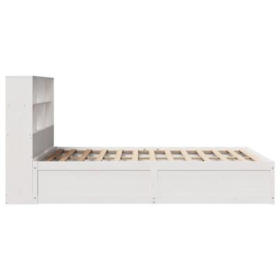 Bedframe zonder matras massief grenenhout wit 180x200 cm
