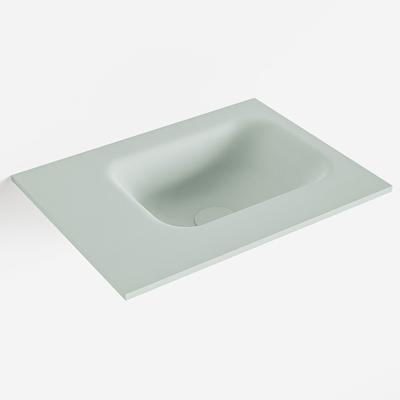 MONDIAZ LEX Greey solid surface inleg wastafel voor toiletmeubel 40cm. Positie wasbak rechts MONDIAZ LEX Greey solid surface inleg wastafel voor toiletmeubel 40cm. Positie wasbak rechts