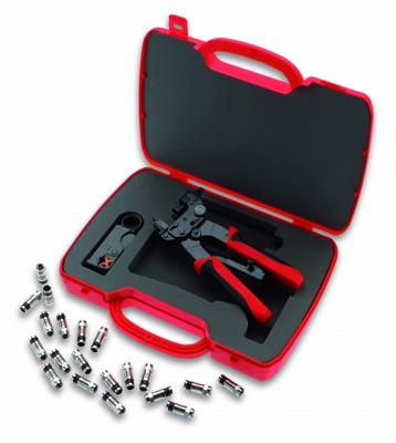 Cimco Cimco Werkzeuge 106154 Krimptang Waterdichte coaxiale aansluitingen, Coax-connectoren BNC, F, RCA RG6, RG59