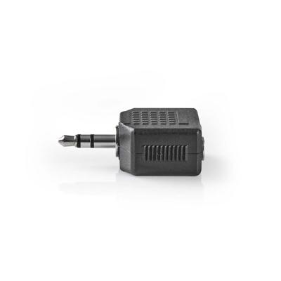 Nedis CAGB22945BK Stereo-audioadapter 3,5 Mm Male - 2x 3,5 Mm Female Zwart