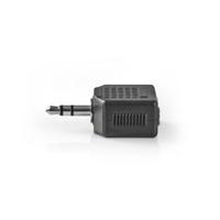 Nedis Stereo-Audioadapter | 3,5 mm Male | 2x 3,5 mm Female | 1 stuks - CAGB22945BK CAGB22945BK - thumbnail