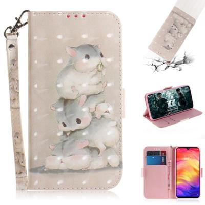 3D gekleurde tekening horizontale Flip lederen draagtas met houder & kaartsleuven & portemonnee voor Huawei P30 (drie eekhoorns) 3D gekleurde tekening horizontale Flip lederen draagtas met houder & kaartsleuven & portemonnee voor Huawei P30 (drie eekhoorns)