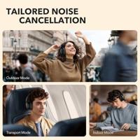 Soundcore by Anker Q30-hoofdtelefoon met hybride actieve ruisonderdrukking en meerdere modi, Hi-Res, 40 uur afspeeltijd, heldere gesprekken, snelladen, zachte oorstukken, Bluetooth-hooftelefoon - thumbnail