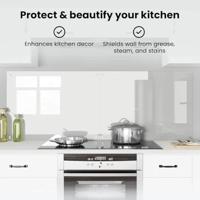 VidaXL Keuken achterwand 2 pcs doorzichtig 80 x 60 cm gehard glas - thumbnail