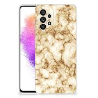 Samsung Galaxy A73 5G | TPU | Siliconen hoesje | Marmer Goud - thumbnail