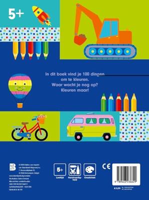 Standaard Uitgeverij 100 dingen om te kleuren: voertuigen (5+)